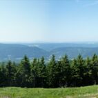 Thüringer Wald/Blick vom Rennsteig über die Höhen des Thüringer Waldes