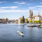 Zürich Stadtpanorama als Panorama Hintergrund Von eyetronic